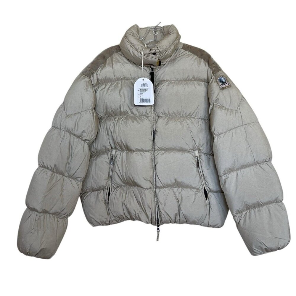 Parajumpers Jacket Womens Size Large L Missie‎ Beige Down Puffer Hooded